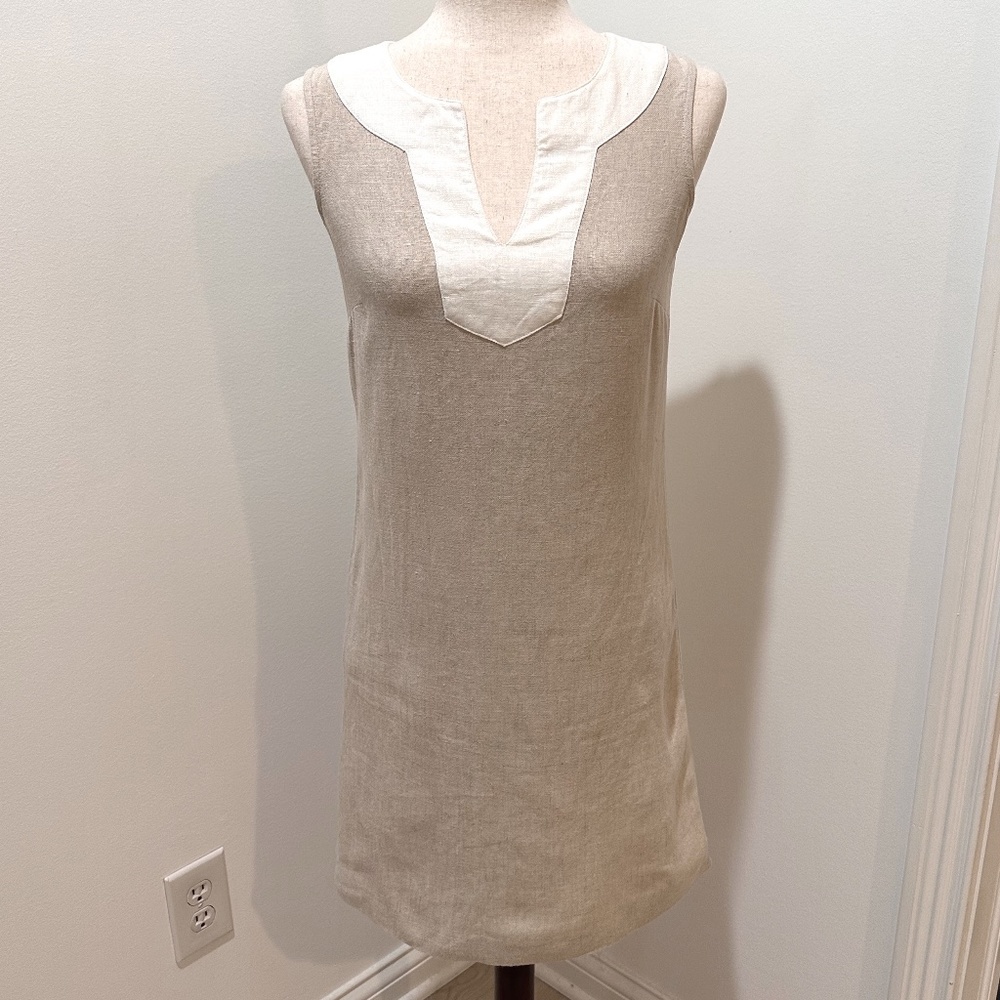 Michael Kors Sheath Dress in 100% Linen, Size 2